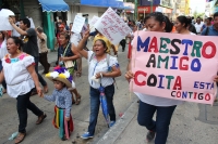 Viernes 17 de junio del 2016. Foto/CD. Tuxtla Gutiérrez. La marcha cultural de Coita en apoyo al movimiento magisterial.