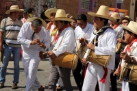 Noviembre 19 de noviembre del 2017. Tuxtla Gutiérrez. Los músicos Zoques de Chiapas se reúnen durante el encuentro de tamboreros y piteros para celebrar la continuidad de las costumbres dentro de esta comunidad indí­gena de Chiapas.