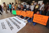 Miércoles 3 de agosto. Trabajadores del Cecytech continúan protestando en el edificio del gobierno estatal para exigir el cumplimiento de las minutas de trabajo sostenido con las autoridades para la contratación de más de 80 trabajadores de esta instituci