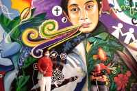 Miércoles 16 de septiembre del 2020. Tuxtla Gutiérrez. Familias de las víctimas de feminicidio protestan en la entrada del edificio de la CEDH