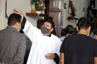 20210217. Tuxtla G. Durante el Miércoles de Ceniza, el arzobispo Fabio Martínez hace un llamado a seguir con las medidas de seguridad por la pandemia del Covid