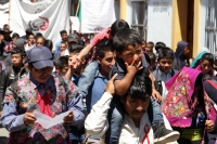 Miércoles 10 de abril del 2019. San Cristóbal de las Casas. Indígenas y campesinos de diferentes organizaciones sociales marchan recordando el asesinato de Emiliano Zapata