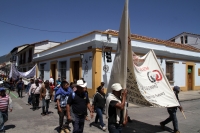 Miércoles 10 de abril del 2019. San Cristóbal de las Casas. Indígenas y campesinos de diferentes organizaciones sociales marchan recordando el asesinato de Emiliano Zapata