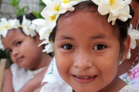 Viernes 30 de marzo del 2018. Chiapa de Corzo. Los Chamales de la Ribera del rí­o Grande. Las ofrendas de flores de mayo, de coyol y bugambilias son trasladadas en procesión hacia la iglesia de Santo Domingo donde Los Chamales son usados en la elaboracií
