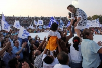 Domingo 1 de abril del 2012. Josefina Vázquez Mota en campaña desde el Estadio Olímpico de la ciudad de Tapachula