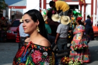 Domingo 13 de enero del 2019. Chiapa de Corzo. Las Chiapanecas se preparan para llevar las felicitaciones a San Sebastián desde la Iglesia del Señor de Acapetahua esta tarde en esta comunidad de la ribera del Río Grande