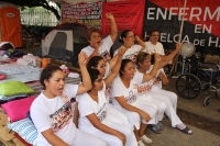 Miércoles 24 de mayo del 2017. Tuxtla Gutiérrez. Las enfermeras del Hospital Regional Rafael Pascasio Gamboa dan a conocer los acuerdos que se han logrados después de más de 500 horas de esta segunda jornada de huelga de hambre en el Movimiento del Sector Miércoles 24 de mayo del 2017. Tuxtla Gutiérrez. Las enfermeras del Hospital Regional Rafael Pascasio Gamboa dan a conocer los acuerdos que se han logrados después de más de 500 horas de esta segunda jornada de huelga de hambre en el Movimiento del Sector