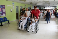 Miércoles 24 de mayo del 2017. Tuxtla Gutiérrez. Las enfermeras del Hospital Regional Rafael Pascasio Gamboa dan a conocer los acuerdos que se han logrados después de más de 500 horas de esta segunda jornada de huelga de hambre en el Movimiento del Sector