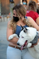 20210418. Tuxtla G. Durante la protesta para exigir respeto a las mascotas en Chiapas.