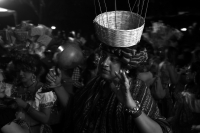 Lunes 8 de enero del 2018. Chiapa de Corzo. Las Chuntá o Chuntaes recorren las calles durante la llamada Fiesta Grande de Chiapa donde se festejan los santos patrones de la colonial ciudad de la ribera del Grijalva