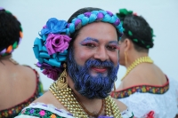 Lunes 8 de enero del 2018. Chiapa de Corzo. Las Chuntá o Chuntaes recorren las calles durante la Fiesta Grande de Chiapa donde se festejan los santos patrones de la colonial ciudad de la ribera del Grijalva