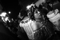Lunes 8 de enero del 2018. Chiapa de Corzo. Las Chuntá o Chuntaes son personajes que recorren las calles de la ciudad durante la llamada Fiesta Grande de Chiapa donde se festejan los santos patrones de la colonial ciudad de la ribera del Grijalva