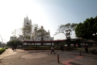 Miércoles 8 de abril del 2020. Tuxtla Gutiérrez. Las plazas de las ciudades de Chiapa de Corzo y Tuxtla son acordonadas por las Brigadas de Salud como medida de prevención de contagios del Coronavirus