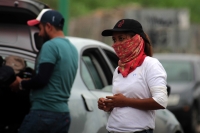 Viernes 15 de junio del 2018. Tuxtla Gutiérrez. La entrada del oriente de la ciudad permanece bloqueada hasta el mediodí­a por las organizaciones del movimiento magisterial mientras que las diferentes regionales bloquean las casetas de cobro y continúan