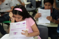 Martes 2 5 de junio del 2019. Tuxtla Gutiérrez. Esta mañana, los estudiantes y aspirantes a nuevo ingreso presentan los exámenes de admisión para el Colegio de Bachilleres de Chiapas.