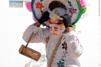 Lunes 12 de febrero del 2018. Ocosocuautla de Espinosa. Las Máscaras del Carnaval de Coita. Los Personajes ataviados con máscaras y vestimenta representativa recorren los diferentes barrios y las casas de fiesta Cohuinas donde bailan y gritan durante lo