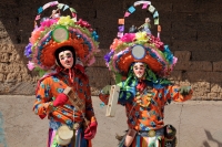 Lunes 12 de febrero del 2018. Ocosocuautla de Espinosa. Las Máscaras del Carnaval de Coita. Los Personajes ataviados con máscaras y vestimenta representativa recorren los diferentes barrios y las casas de fiesta Cohuinas donde bailan y gritan durante lo