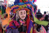 Lunes 12 de febrero del 2018. Ocosocuautla de Espinosa. Las Máscaras del Carnaval de Coita. Los Personajes ataviados con máscaras y vestimenta representativa recorren los diferentes barrios y las casas de fiesta Cohuinas donde bailan y gritan durante lo
