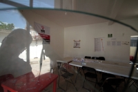 Martes 3 de julio del 2018. Ocoscuautla de Espinosa. Las huellas de los enfrentamientos electorales en Coita aún se pueden observar en sus muros