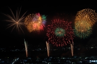 Lunes 21 de enero del 2019. Chiapa de Corzo. Aspecto de los Fuegos Artificiales desde el mirador de San Gregorio