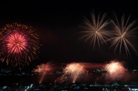 Lunes 21 de enero del 2019. Chiapa de Corzo. Aspecto de los Fuegos Artificiales desde el mirador de San Gregorio
