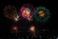 Lunes 21 de enero del 2019. Chiapa de Corzo. Aspecto de los Fuegos Artificiales desde el mirador de San Gregorio
