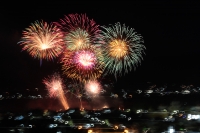 Lunes 21 de enero del 2019. Chiapa de Corzo. Aspecto de los Fuegos Artificiales desde el mirador de San Gregorio
