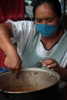 Martes 18 de agosto del 2020. Tuxtla Gutiérrez. Las cocineras tradicionales son las mujeres encargadas de la preparación de la comida típica zoque en la comunidad de Copoya