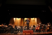Domingo 27 de agosto del 2017. Tuxtla Gutiérrez. La Sinfónica de Chiapas presenta su concierto dedicado a la música española esta noche en el Teatro de la Ciudad Emilio Rabasa de la capital de este estado del sureste de México.