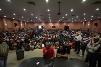 Miércoles 21 de junio del 2017. Tuxtla Gutiérrez. En conferencia de prensa los militantes de la Asamblea Estatal Democrática describen el desalojo del libramiento norte y del desalojo del bloqueo de la Torre Chiapas.