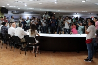 Jueves 19 de marzo del 2020. Tuxtla Gutiérrez. Durante la conferencia de prensa del Secretario de Salud en Chiapas sobre los casos relacionados con el Covid 19