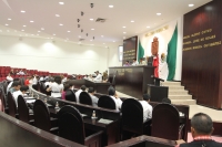 Jueves 2 de junio. Los diputados del Congreso Local durante la sesión de este medio día donde se realizan las reformas constitucionales, las desincorporaciones de algunos predios municipales y se destaca la labor de la Marina y de las Policías Federales e