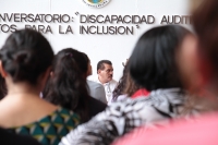 Miércoles 12 de junio del 2019. Tuxtla Gutiérrez. El conversatorio Retos de la Inclusión, La Discapacidad Auditiva se lleva a cabo este medio día en el Congreso del estado de Chiapas