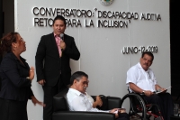 Miércoles 12 de junio del 2019. Tuxtla Gutiérrez. El conversatorio Retos de la Inclusión, La Discapacidad Auditiva se lleva a cabo este medio día en el Congreso del estado de Chiapas