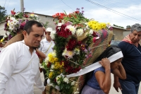 Lunes 14 de octubre del 2019. Tuxtla Gutiérrez. Al inicio del recorrido de  La Bajada de las Vírgenes de Copoya durante las celebraciones patronales de la Virgen del Rosario en la comunidad Zoque de Chiapas