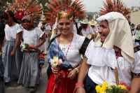 Sábado 30 de enero del 2016. Tuxtla Gutiérrez. La comunidad de la Mayordomía Zoque de Tuxtla Gutiérrez inicia el recorrido de la Bajada de las Vírgenes de Copoya.