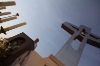 Miércoles 25 de abril del 2012. Christopher Pierre durante la ceremonia litúrgica de esta tarde en el Cristo de Copoya.