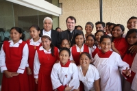 Miércoles 25 de abril del 2012. Christopher Pierre durante la ceremonia litúrgica de esta tarde en el Cristo de Copoya.