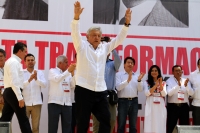 Domingo 21 de octubre del 2018. Tuxtla Gutiérrez. Andrés Manuel López Obrador, presidente electo de México, recorre el sureste del paí­s En la Gira de Agradecimiento, este medio dí­a en el estado de Chiapas donde reafirma los compromisos de favorecer 