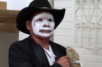 Jueves 20 de junio del 2019. Tuxtla Gutiérrez. Las familias pertenecientes a la comunidad Zoque recorren las calles con el rostro pintado de blanco durante las celebraciones del día de Corpus