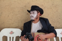 Jueves 20 de junio del 2019. Tuxtla Gutiérrez. Las familias pertenecientes a la comunidad Zoque recorren las calles con el rostro pintado de blanco durante las celebraciones del día de Corpus