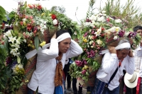 Domingo 17 de marzo del 2019. Tuxtla Gutiérrez. Los danzantes tradicionales Zoques durante la procesión de las Vírgenes que venera esta comunidad hacia el ejido de Copoya donde iniciaran festejos de la virgen de Candelaria.