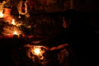 Domingo 30 de abril del 2017. Tuxtla Gutiérrez. La visita a la Cueva de los Ramilletes se realiza en la víspera de día de la Santa Cruz en donde la comunidad Zoque realiza la ofrenda dentro de los ritos propiciatorios de esta comunidad de la depresión cen