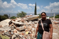 Martes 17 de marzo del 2020. Tuxtla Gutiérrez. El paisaje desolado del fraccionamiento Cueva del Jaguar se mantiene después de que las casas fueran destruidas evitando que se siga habitando esta zona de riesgo en las cercanías de Cerro Hueco