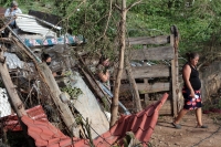 Sábado 16 de julio del 2020. Tuxtla Gutiérrez. Las afectaciones en las colonias periféricas del norte oriente de la ciudad ocasionado por el fenómeno meteorológico que los pobladores llaman La Culebra