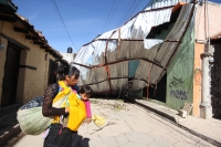 Jueves 7 de agosto del 2014. San Cristóbal de las Casas. El tornado F-0 (cero) del día de ayer presentó ráfagas de viento con más de 70 kilómetros por hora según autoridades de CONAGUA y se han contabilizado más de 400 viviendas afectadas, 40 árboles derr