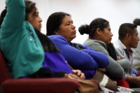 Martes 23 de octubre del 2018. Tuxtla Gutiérrez. Los desplazados de Chiapas esperan el inicio de la sesión del congreso local puedan realizar un exhorto a la administración estatal para atender a las familias que sufren el desplazamiento de sus comunid