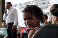 Miércoles 25 de septiembre del 2019. Tuxtla Gutiérrez. La muestra de arte pictórico de niños tuxtlecos Sueños de Color se presenta este medio día en el congreso chiapaneco.