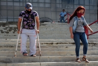 Jueves 20 de agosto del 2020. Tuxtla Gutiérrez. Un joven pide la intervención de las autoridades de justicia de Chiapas, a dos años de haber sido atropellado y no recibir compensación durante este tiempo
