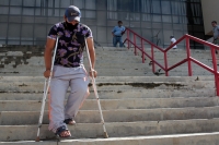 Jueves 20 de agosto del 2020. Tuxtla Gutiérrez. Un joven pide la intervención de las autoridades de justicia de Chiapas, a dos años de haber sido atropellado y no recibir compensación durante este tiempo